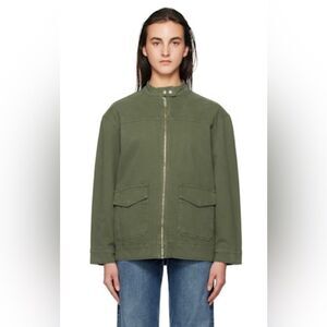 Anine Bing Henry utility field army jacket in green NWT